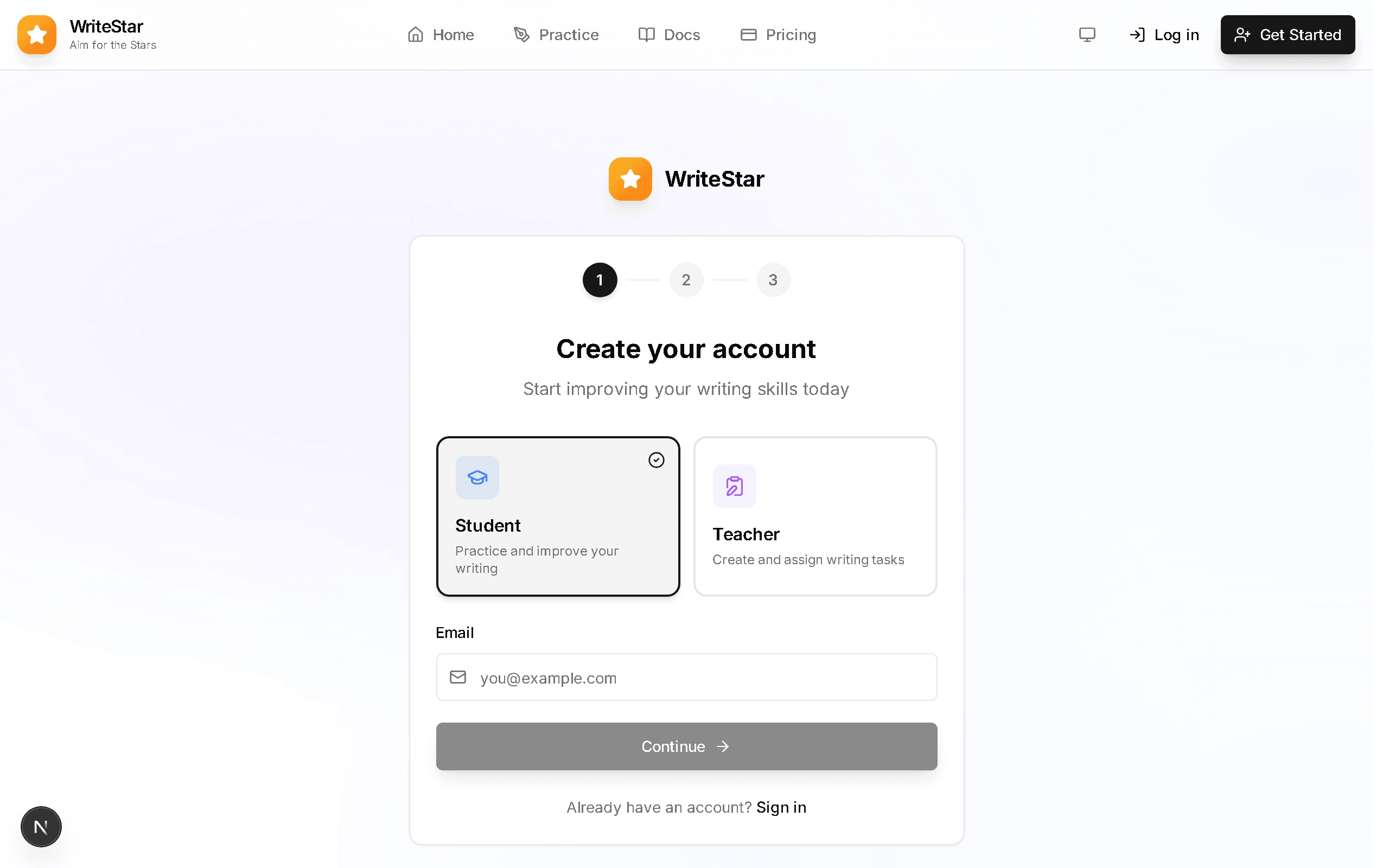 Create an Account